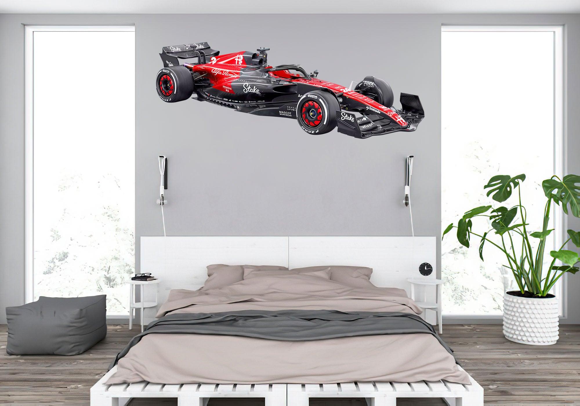 CoolWalls.ca Cars Alfa Romeo C43 F1 2023 Side view, Wall Decal Sticker, Formula 1 Stickers, F1 Decal