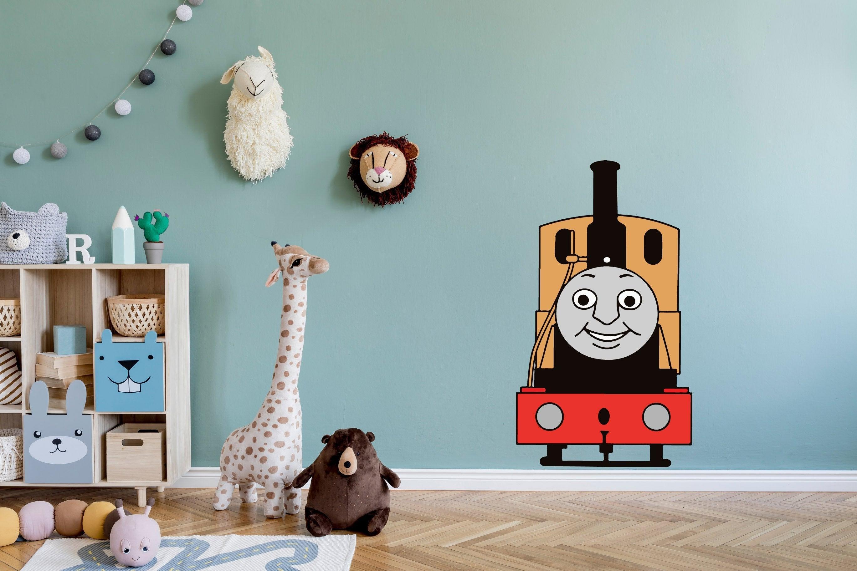 Beige Thomas the Tank Engine Decal for Kids Room