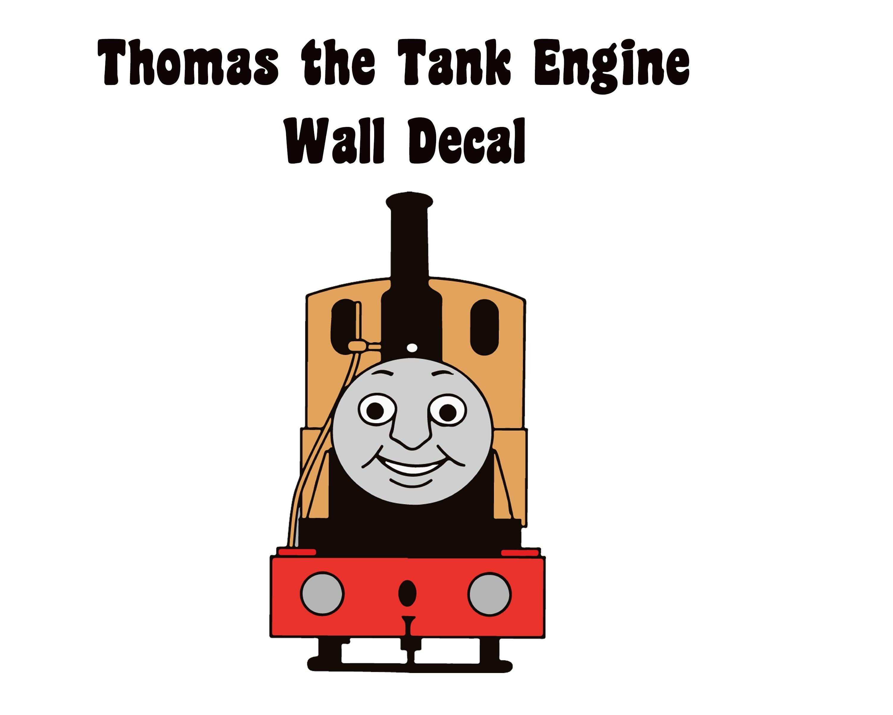 Beige Thomas the Tank Engine Decal for Kids Room