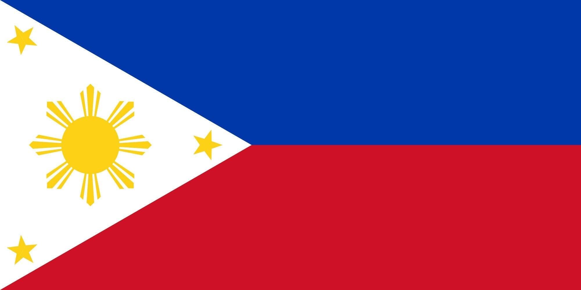 Filipino Flag Decal, wall Decal, Easily removed, Easily installed Filipino Flag sticker decal