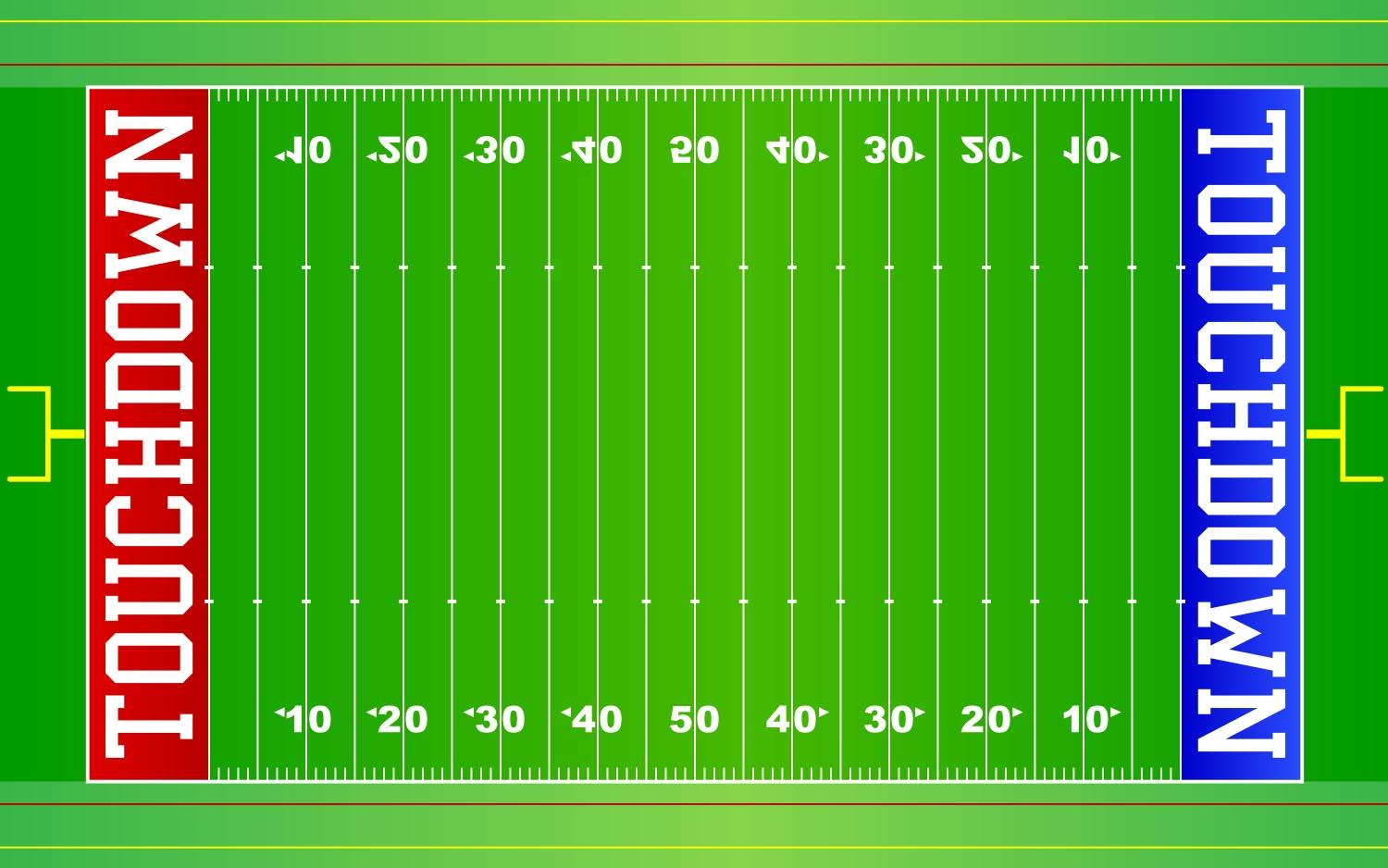 Football Field Wall Sticker: Peel-N-Stick wall decal
