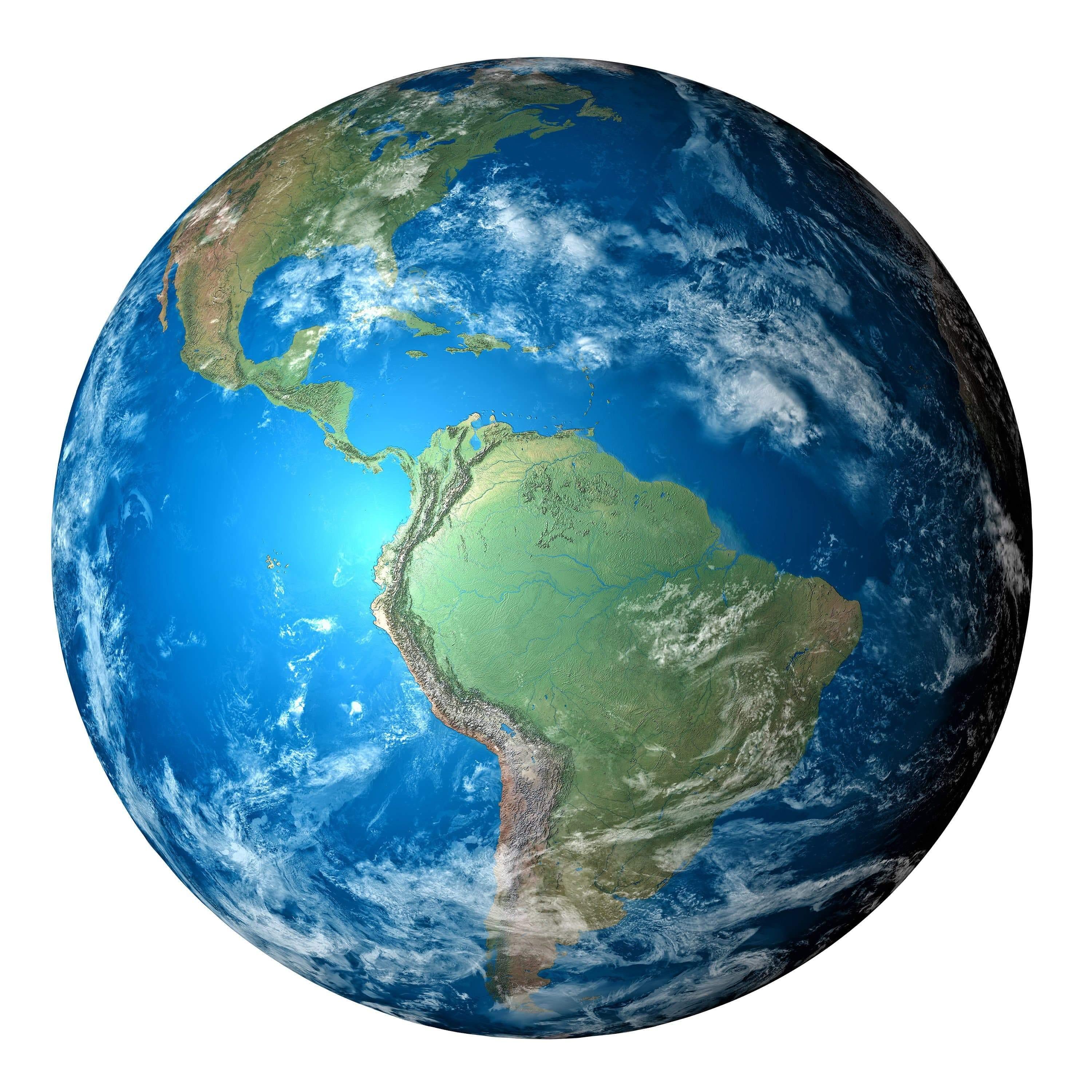 Isolated Globe Earth, removable decal, Fabric Decal, Vibrant and Sharp image