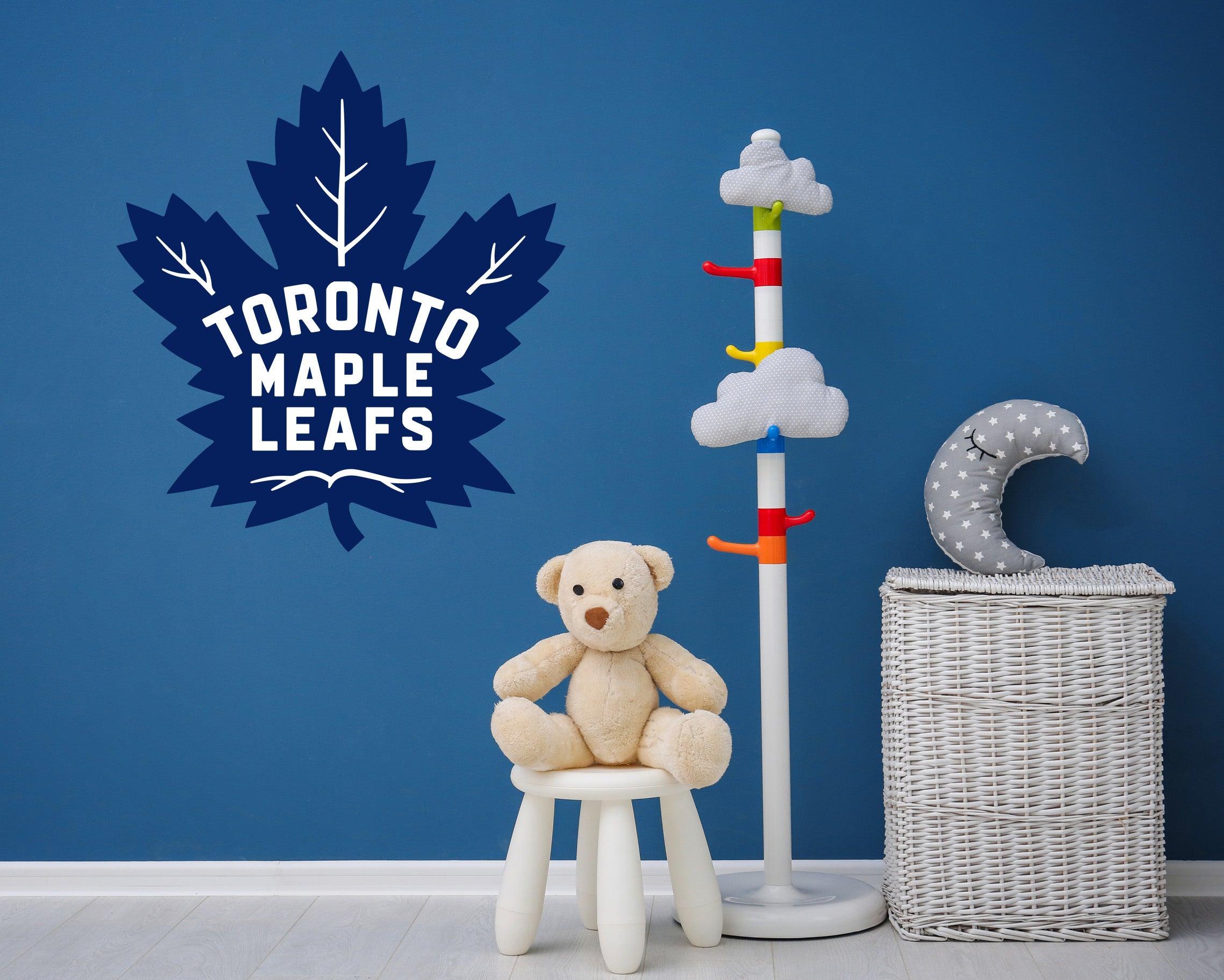 CoolWalls.ca Sports Copy of Maple Leafs Vintage Logo, Peel and Stick wall Decal. Peel-N-Stick, Removable