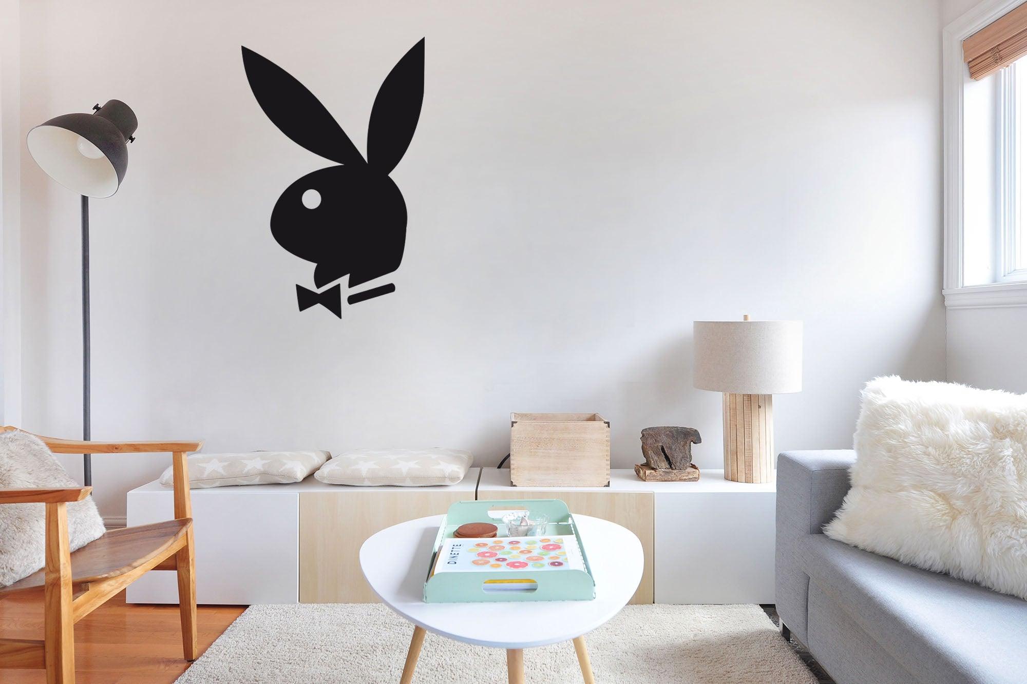 CoolWalls.ca sticker Playboy Black Wall Sticker: Peel-N-Stick, Wall Decal, Zero Wall Damage removal