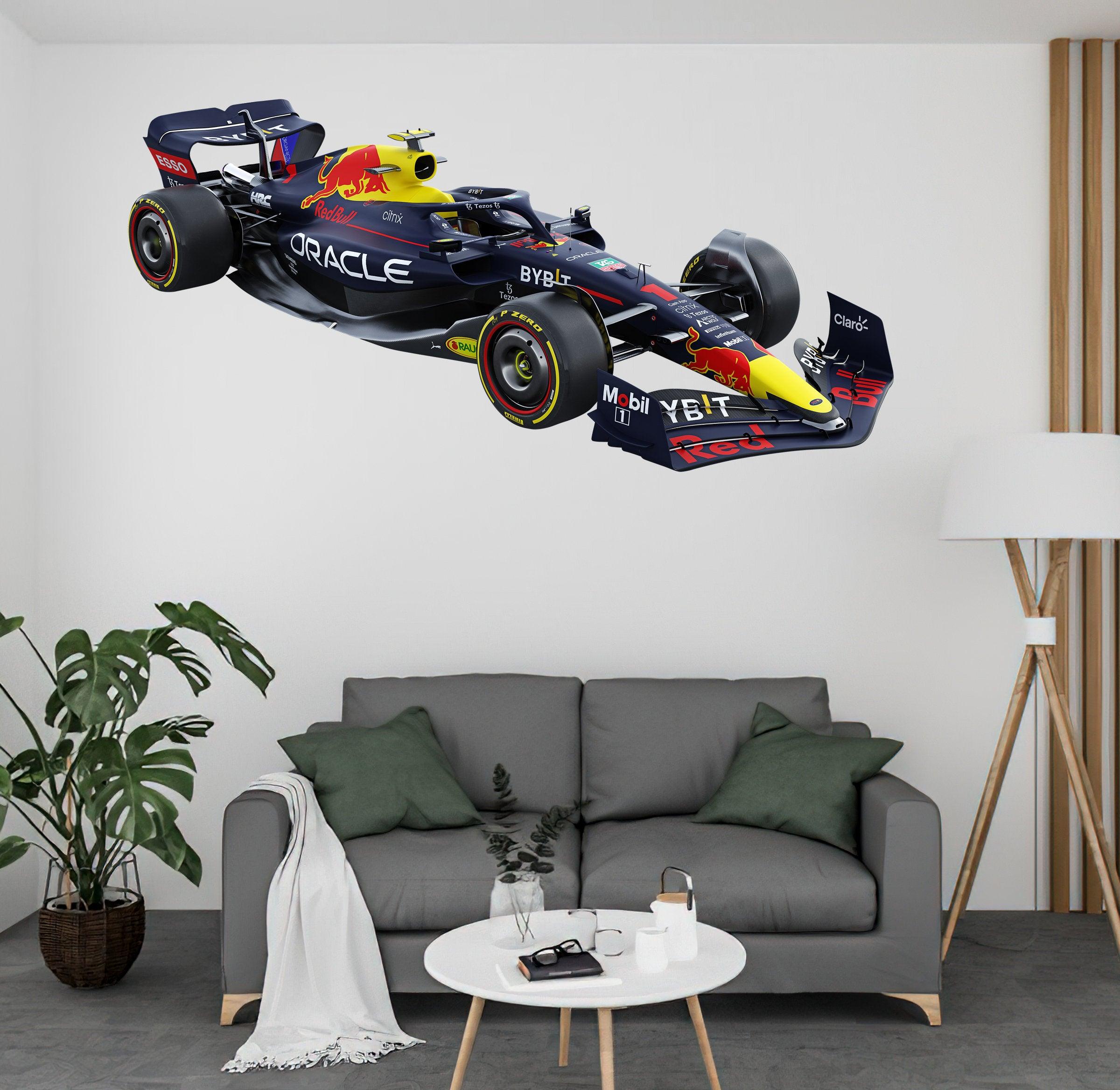 RB18 2022 F1 Red Bull Wall Decal Sticker Max Verstappen Car 018