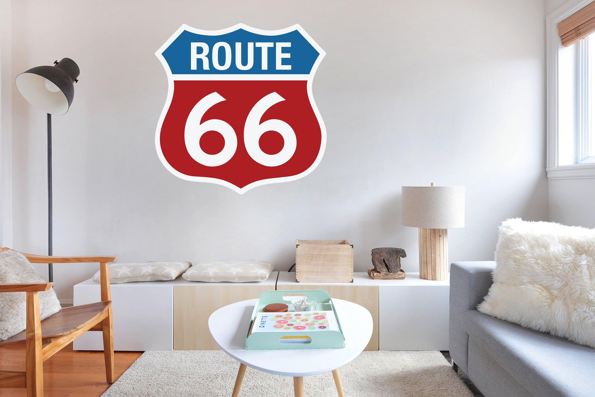 Route 66 Sign, Man Cave, Beer, Route 66, Wall Sticker - CoolWalls.ca