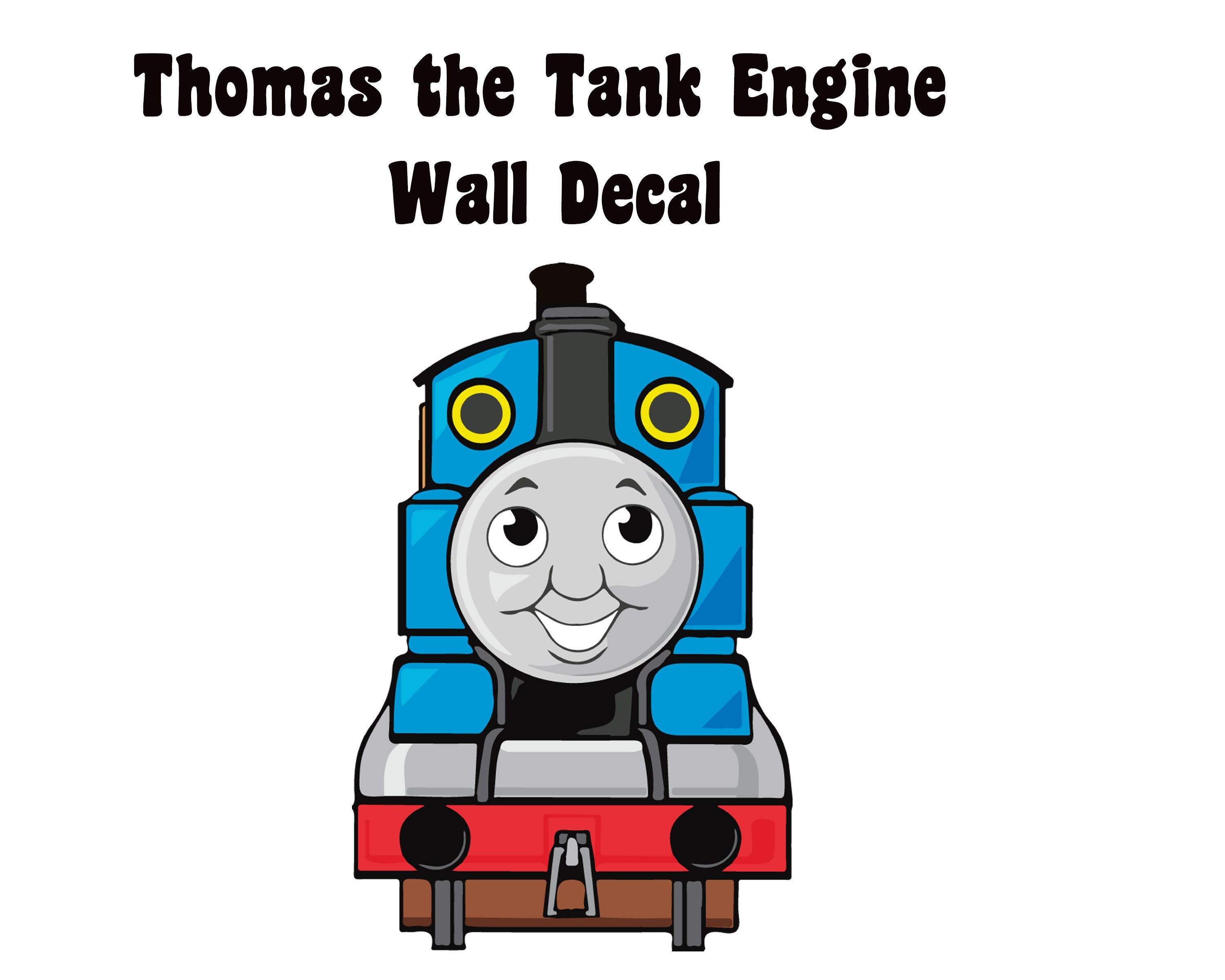 Thomas the Tank Engine Decal for Kids Room, Soft Fabric Decal, Peel-N-Stick Decal, Removable Anytime