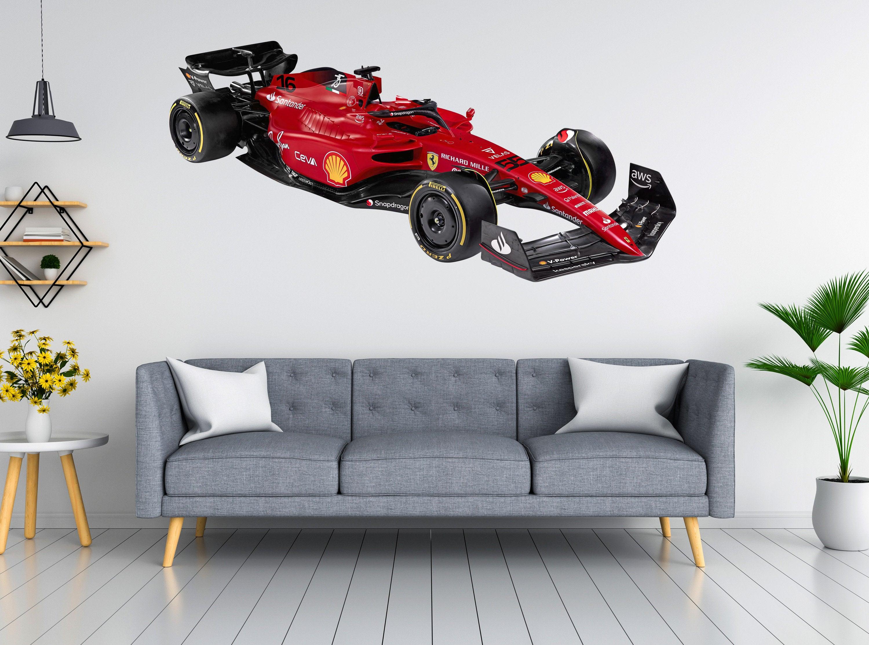 2022 Ferrari #16 and #55 Wall Decal Sticker, Formula 1 Stickers, F1