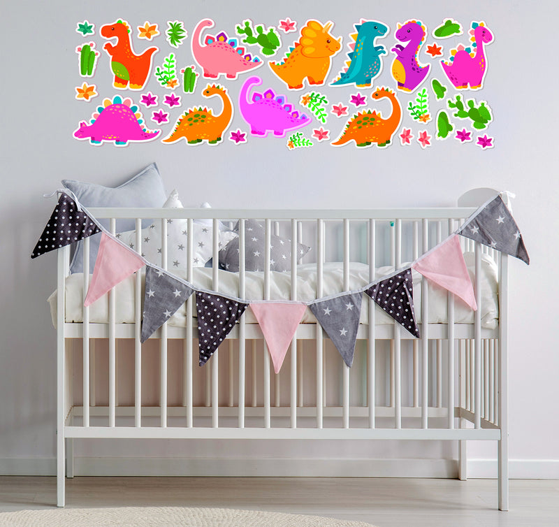 Dinosaur Sticker Sticker Packs,  Wall Decal Sticker, Removable with NO wall Damage!