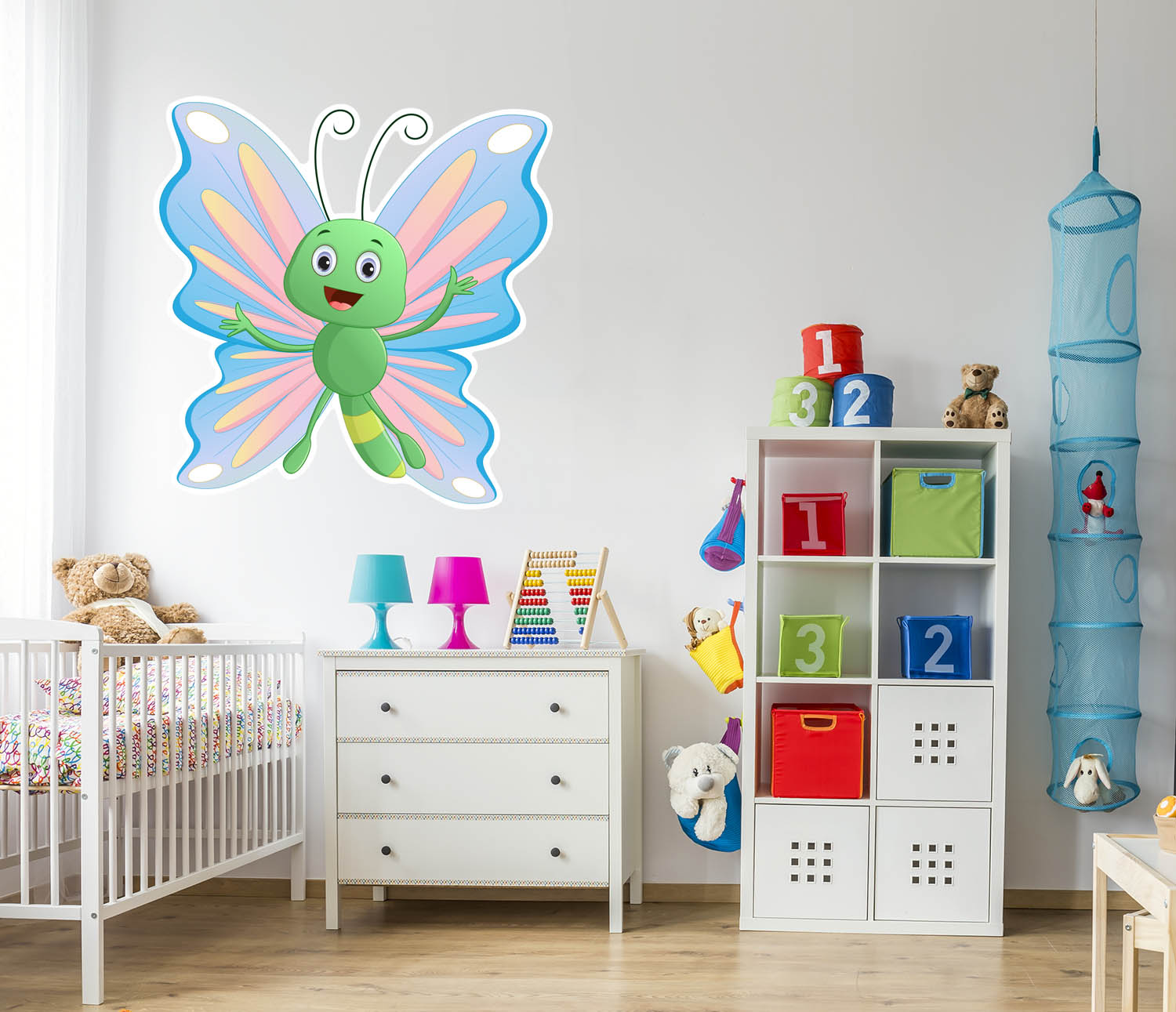 Pastel Butterfly, Wall Decal Sticker, Removable with NO wall Damage!