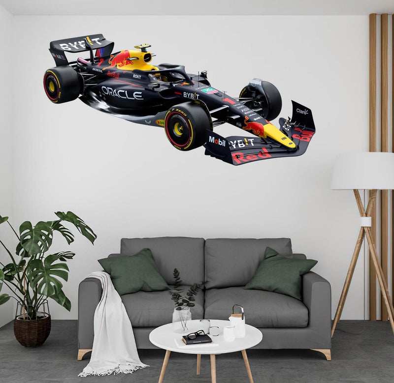 RB19 2023 Wall Decal Sticker Max Verstappen Car, Removable Peel-N-Stick 043