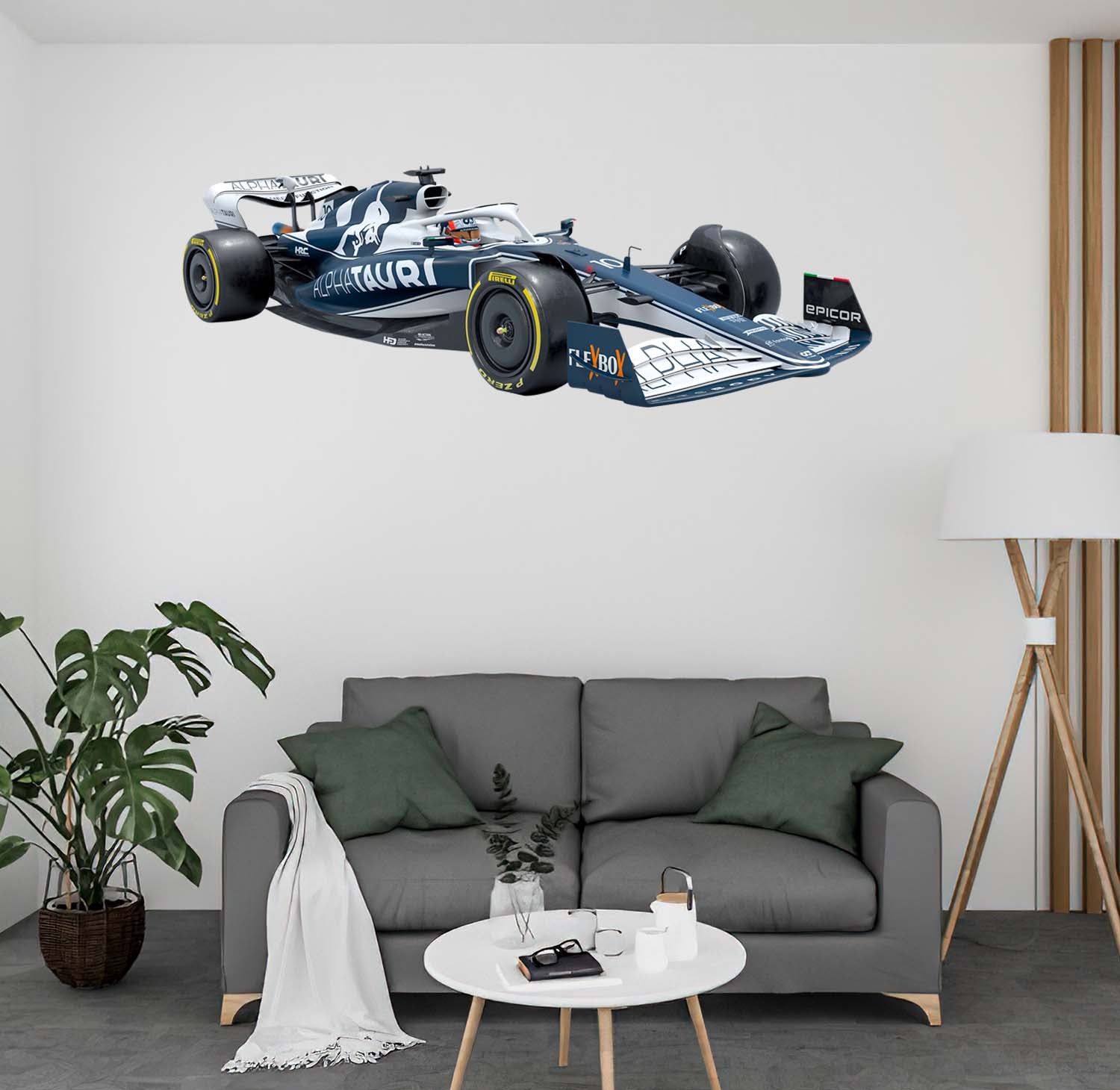 Pierre Gasly Alphatauri 2022 #10, F One Race car, Wall Decal Sticker, Removable Peel-N-Stick 027