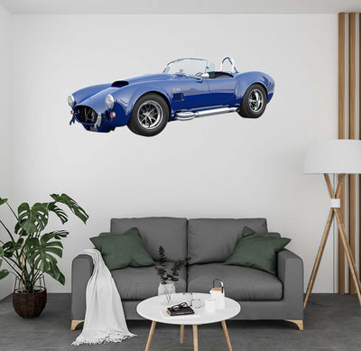 Shelby Cobra Super Snake, Wall Decal Sticker, Charles Leclerc Formula Race Car, Removable and Easy to install