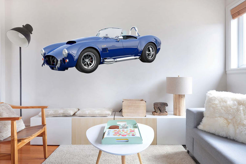 Shelby Cobra Super Snake, Wall Decal Sticker, Charles Leclerc Formula Race Car, Removable and Easy to install