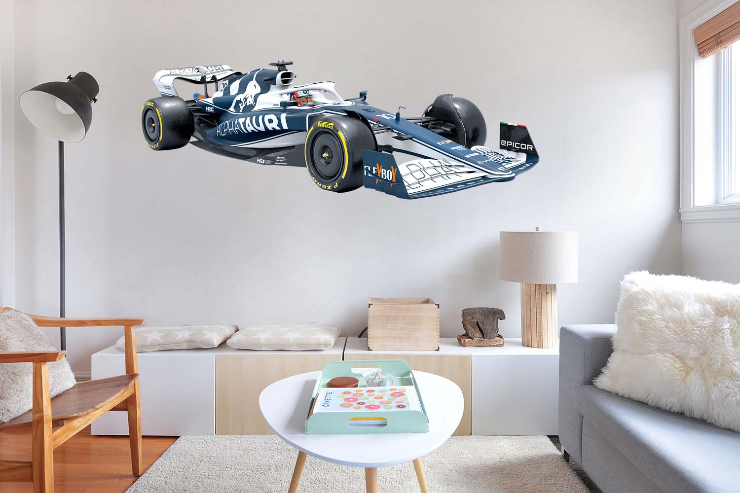 Pierre Gasly Alphatauri 2022 #10, F One Race car, Wall Decal Sticker, Removable Peel-N-Stick 027