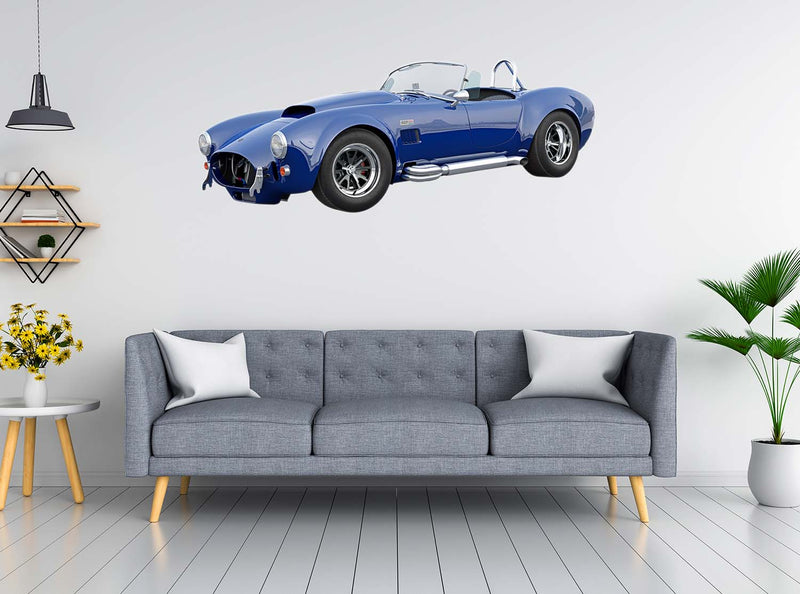 Shelby Cobra Super Snake, Wall Decal Sticker, Charles Leclerc Formula Race Car, Removable and Easy to install