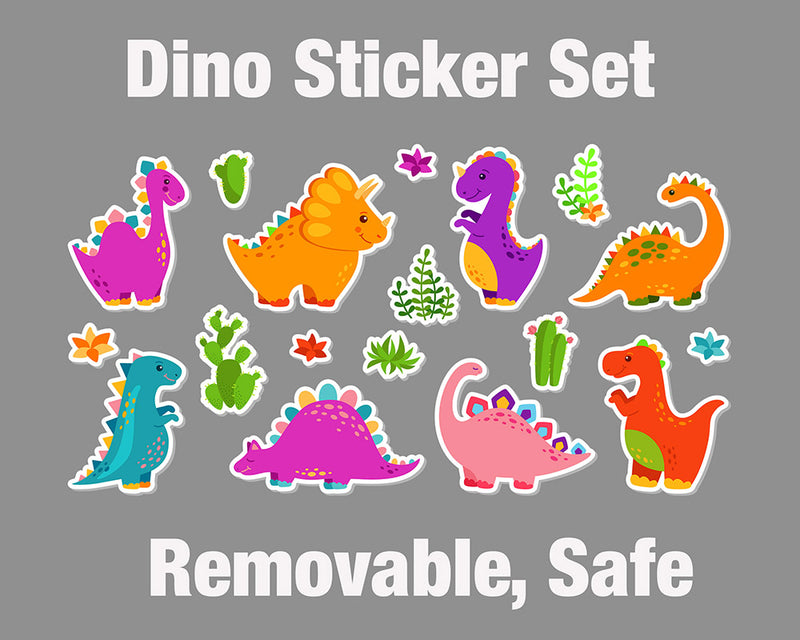 Dinosaur Sticker Sticker Packs,  Wall Decal Sticker, Removable with NO wall Damage!