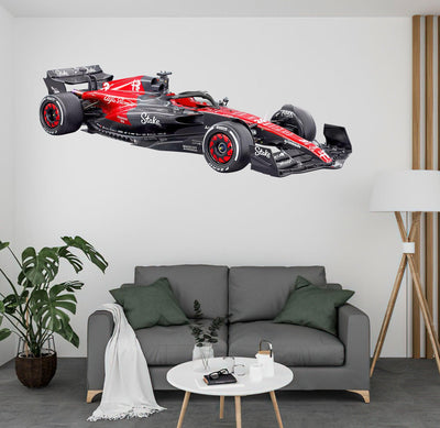 CoolWalls.ca Cars Alfa Romeo C43 F1 2023 Side view, Wall Decal Sticker, Formula 1 Stickers, F1 Decal