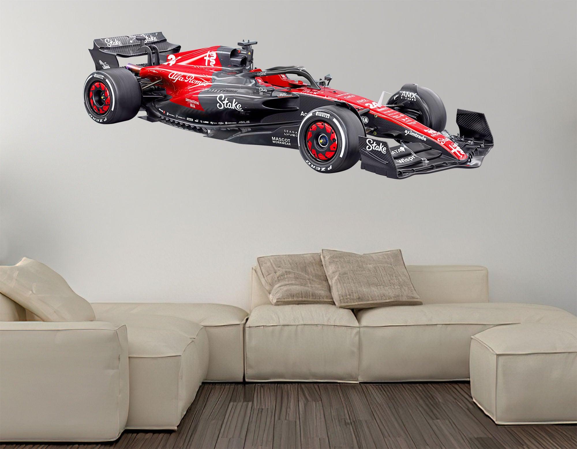 CoolWalls.ca Cars Alfa Romeo C43 F1 2023 Side view, Wall Decal Sticker, Formula 1 Stickers, F1 Decal