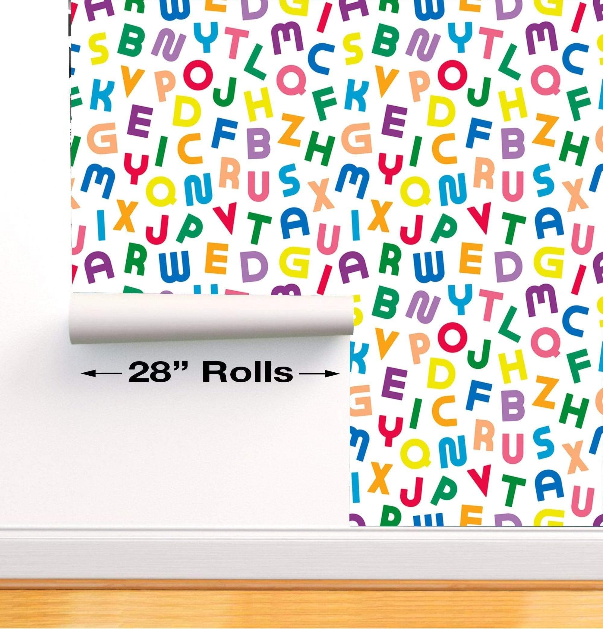 Alphabet wallpaper Seamless 28" Rolls