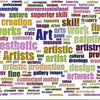 Art Word Wall Mural: Crop to Size Required, Wallpaper, Peel-N-Stick and Removes Easily Anytime