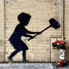 Banksy NYC Child with Hammer: Upper West Side NYC