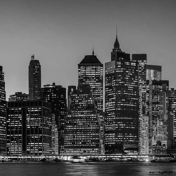 city at night wallpaper black and white