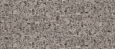 Cobblestone wall: GigaPixel Image, wall mural, Peel-N-Stick, Home Decor