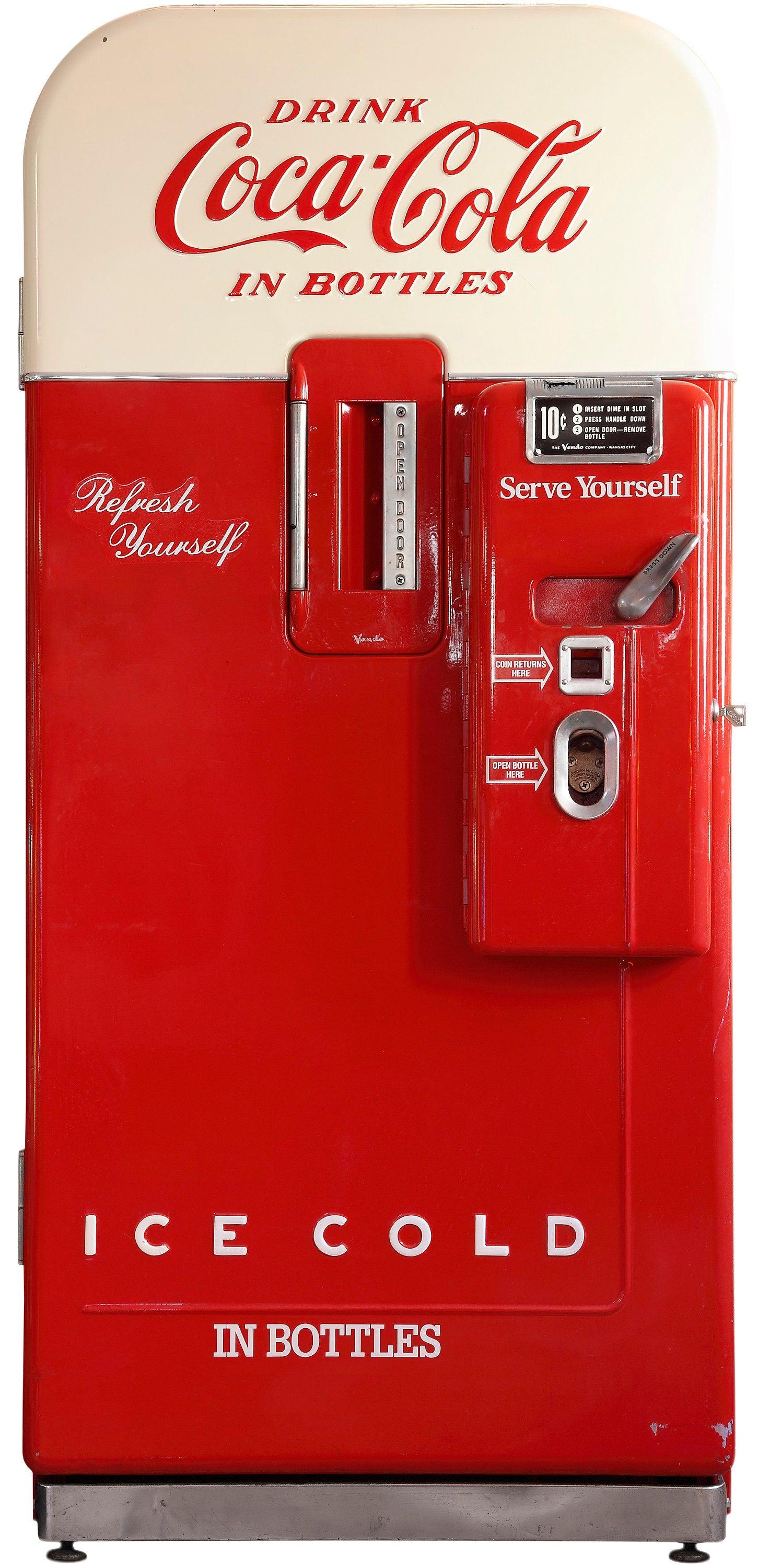 Cola Vintage Vending Machine Decal 62" x 30", Peel-N-Stick, Home Decor