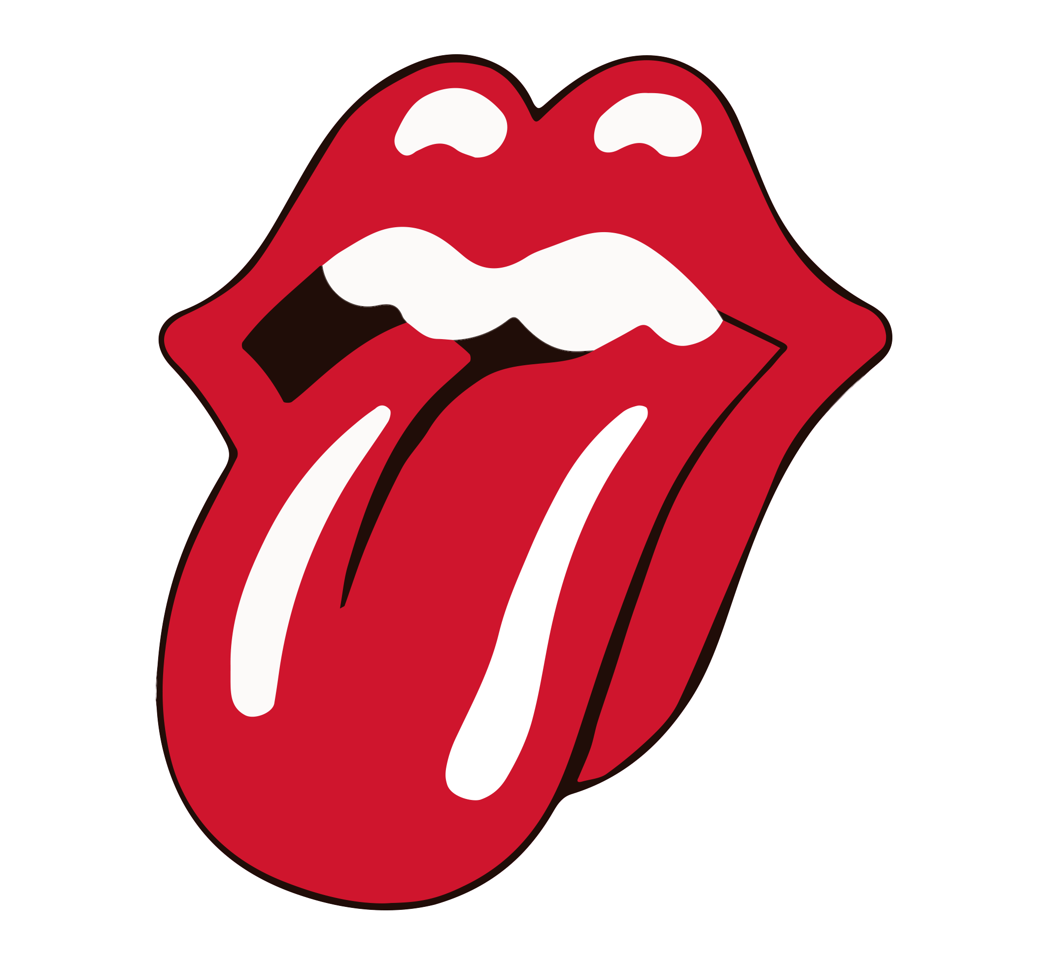 CoolWalls.ca sticker 15" x 17" Rolling Stones Iconic Decal, Peel-N-Stick, Wall Decal, Zero Wall Damage Removal