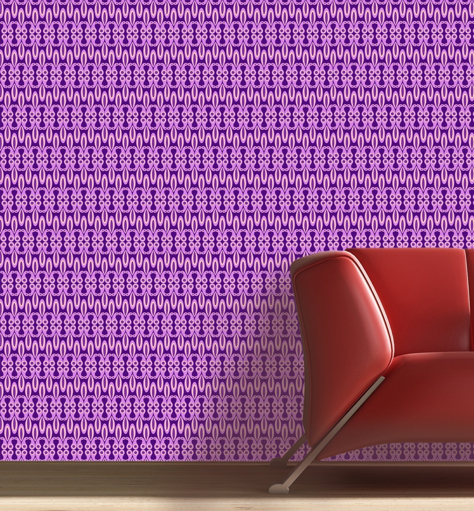 CoolWalls.ca Wallpaper Purple Shapes Wallpaper Seamless 28" Rolls Peel-N-Stick DIY Peel-N-Stick 28" Rolls ID_01