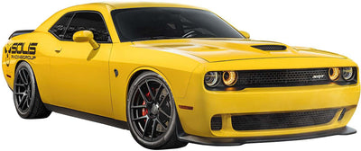 Dodge HellCat Yellow SRT wall Decal, PEEL-N-STICK, REMOVABLE - CoolWalls.ca