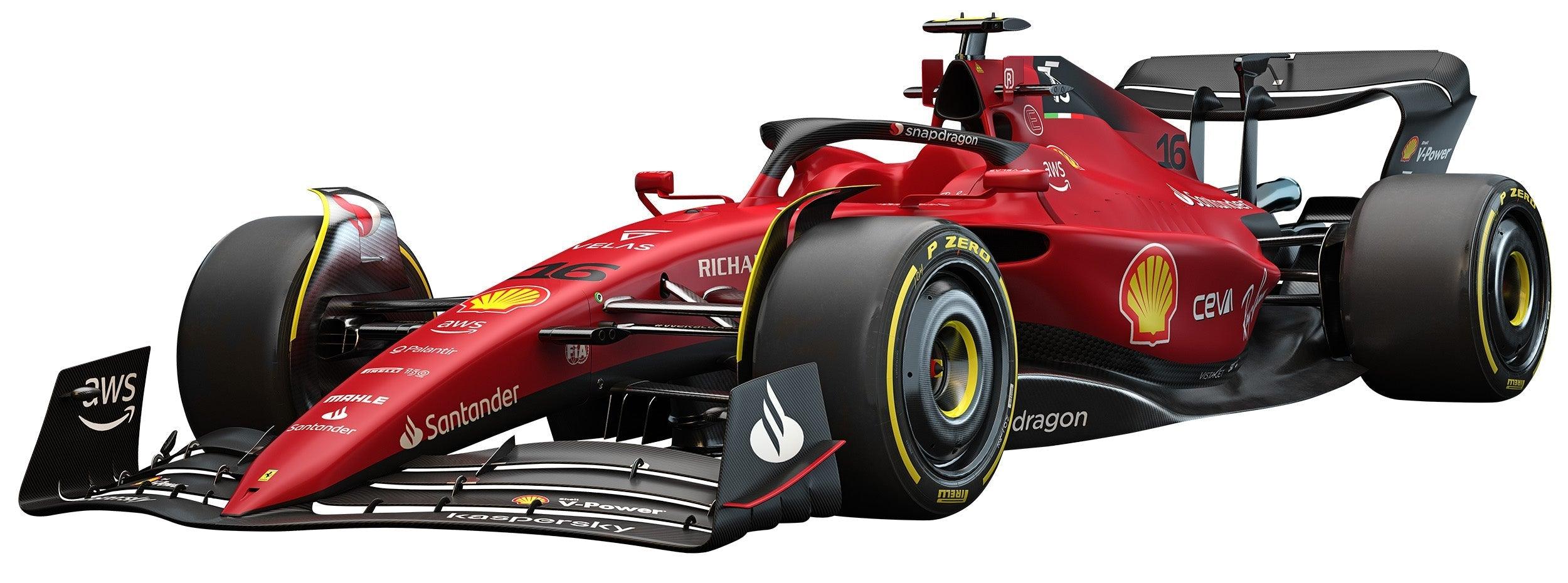 Ferrari 2022 #16 F1-77 Side view, Wall Decal Sticker, Formula 1 Stickers, F1 Decal