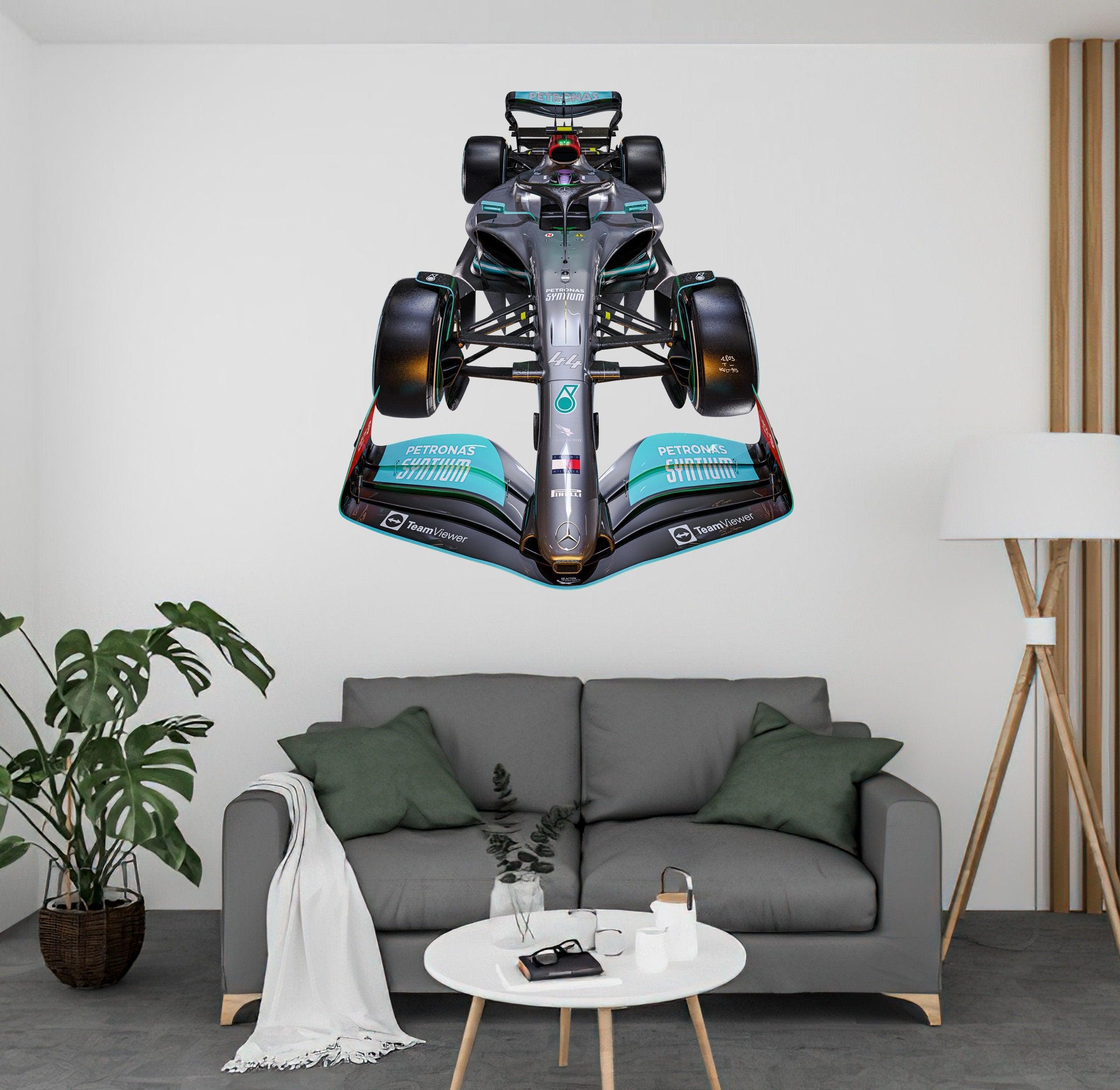 Formula 2022 Lewis Hamilton, Wall Decal Sticker, Removable Peel-N-Stick