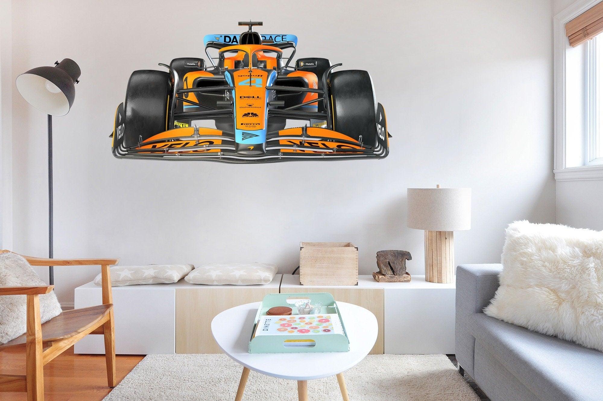Formula 1, F1, 2022 McLaren MCL36 Top View, Wall Decal, Lando Norris & Daniel Ricciardo 041