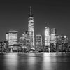 J Owen Grundy Park Skyline at Night New York, Wallpaper, Peel-N-Stick and Removes Easily Anytime