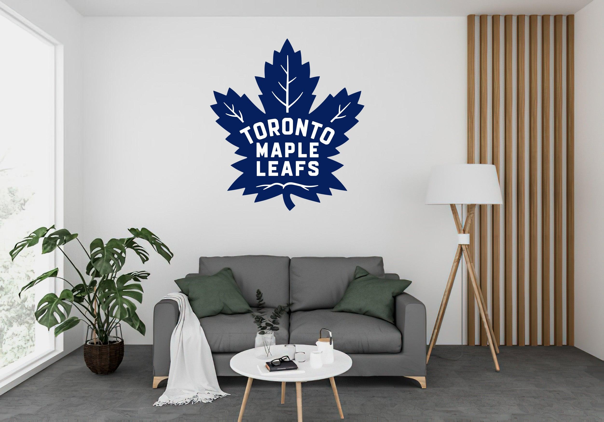 CoolWalls.ca Sports Copy of Maple Leafs Vintage Logo, Peel and Stick wall Decal. Peel-N-Stick, Removable