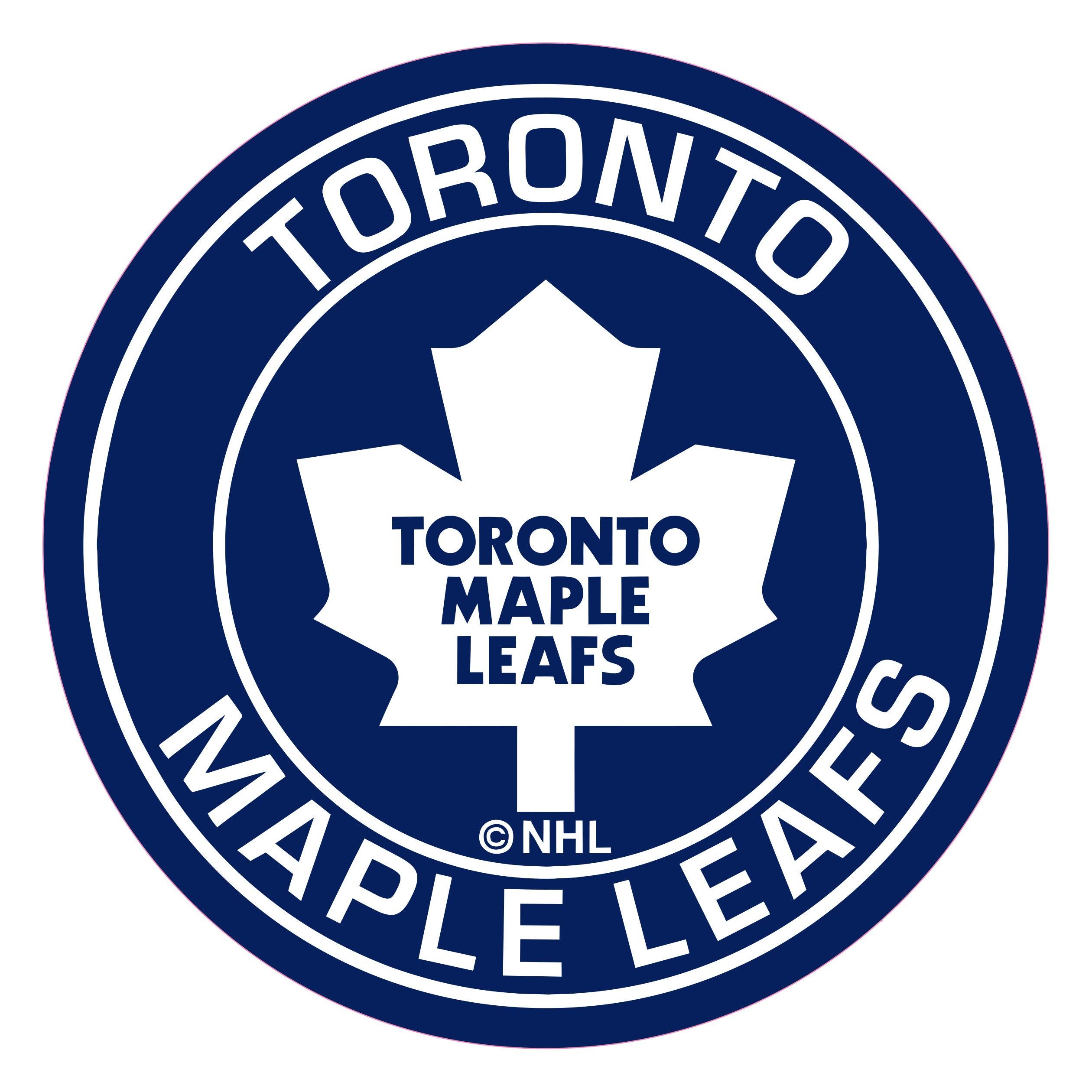 Maple Leafs Vintage Logo Round