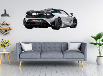 McLaren 675LT Rear, Wall Decal Sticker, Easy to Peel-N-Stick 039