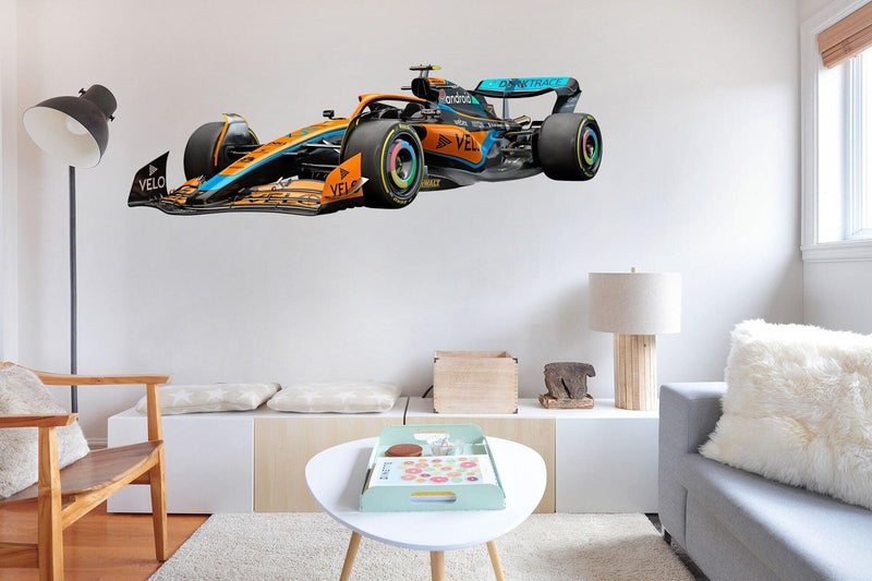 Mclaren MCL36 Side 2022 Wall Decal Sticker, Formula1 Formula 1 sticker, 021