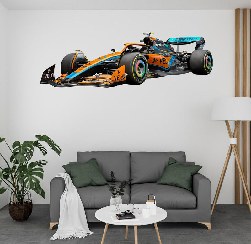 Mclaren MCL36 Side 2022 Wall Decal Sticker, Formula1 Formula 1 sticker, 021