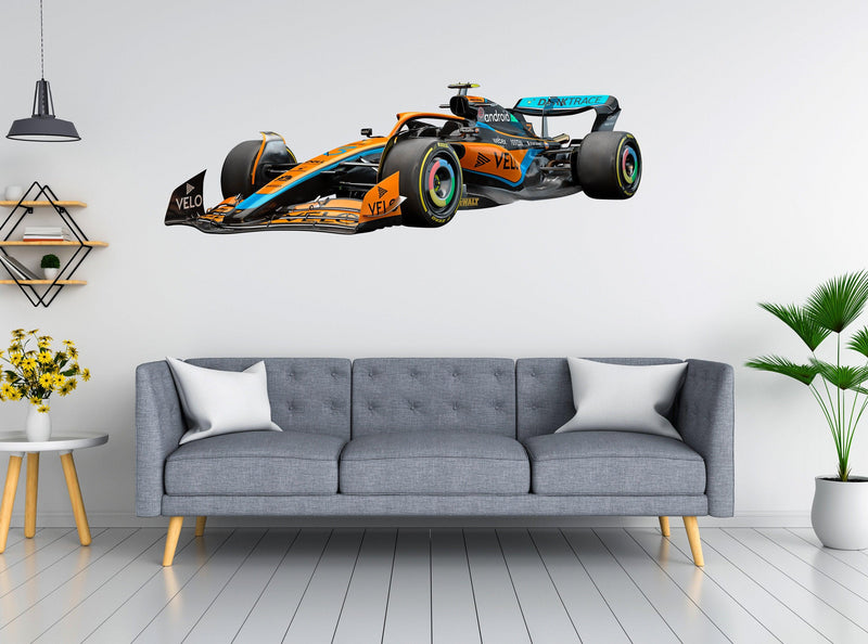 Mclaren MCL36 Side 2022 Wall Decal Sticker, Formula1 Formula 1 sticker, 021