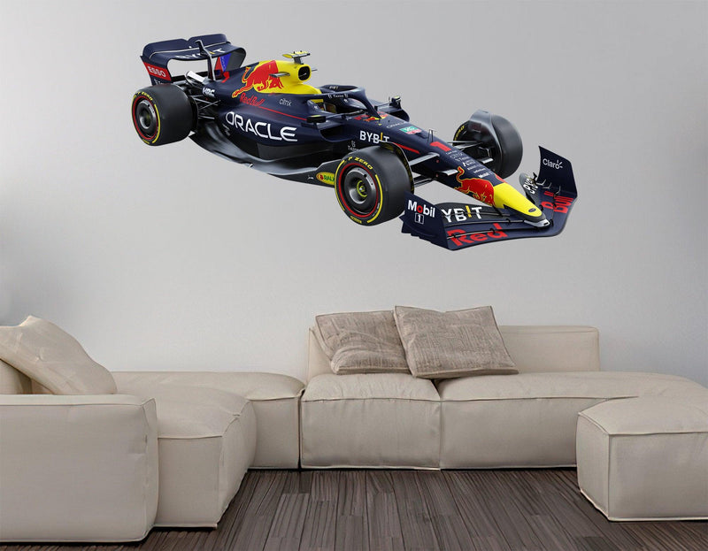 RB18 2022 F1 Red Bull Wall Decal Sticker Max Verstappen Car 018