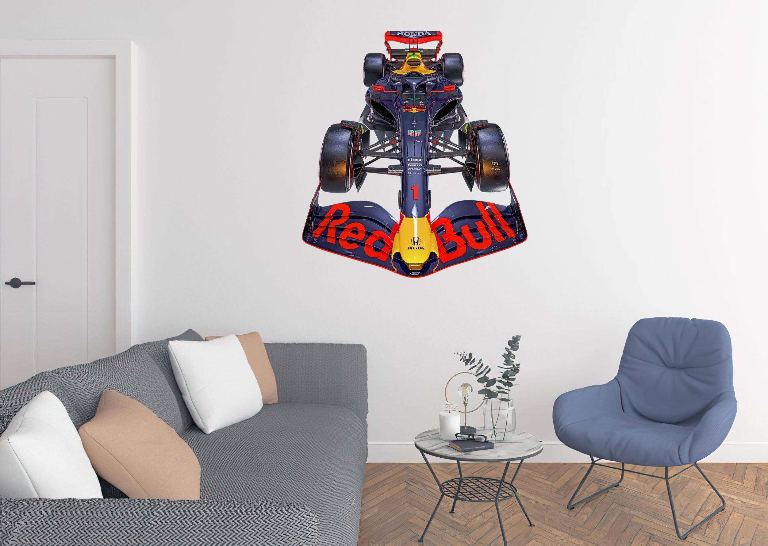 RB18 2022 F1 Red Bull Wall Front Decal Sticker Max Verstappen Car 019, wall sticker