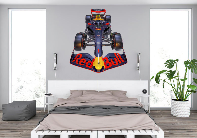 RB18 2022 F1 Red Bull Wall Front Decal Sticker Max Verstappen Car 019, wall sticker