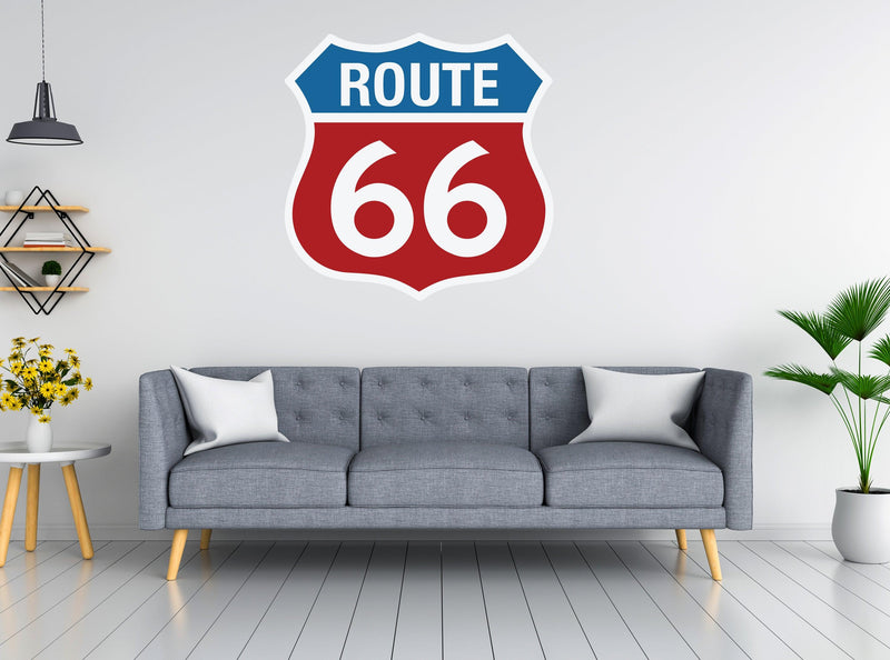 Route 66 Sign, Man Cave, Beer, Route 66, Wall Sticker - CoolWalls.ca