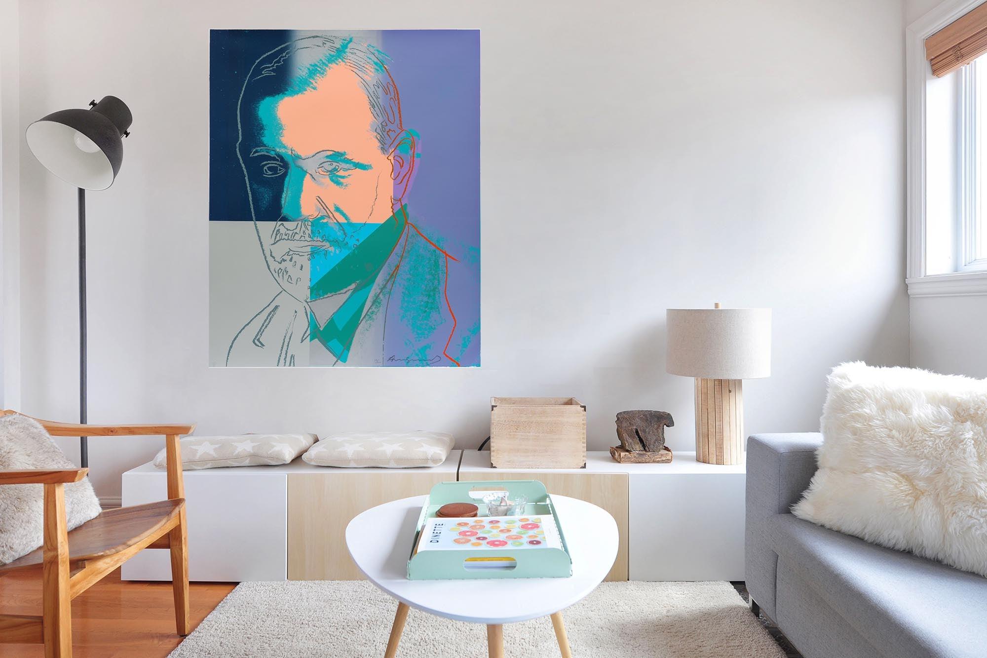 CoolWalls.ca Posters, Prints, & Visual Artwork Sigmund Freud from the series "Ten Portraits of Jews of The Twentieth Century" Andy Warhol Vintage Artwork: Peel_n_Stick onto the wall, wallpaper like fabric
