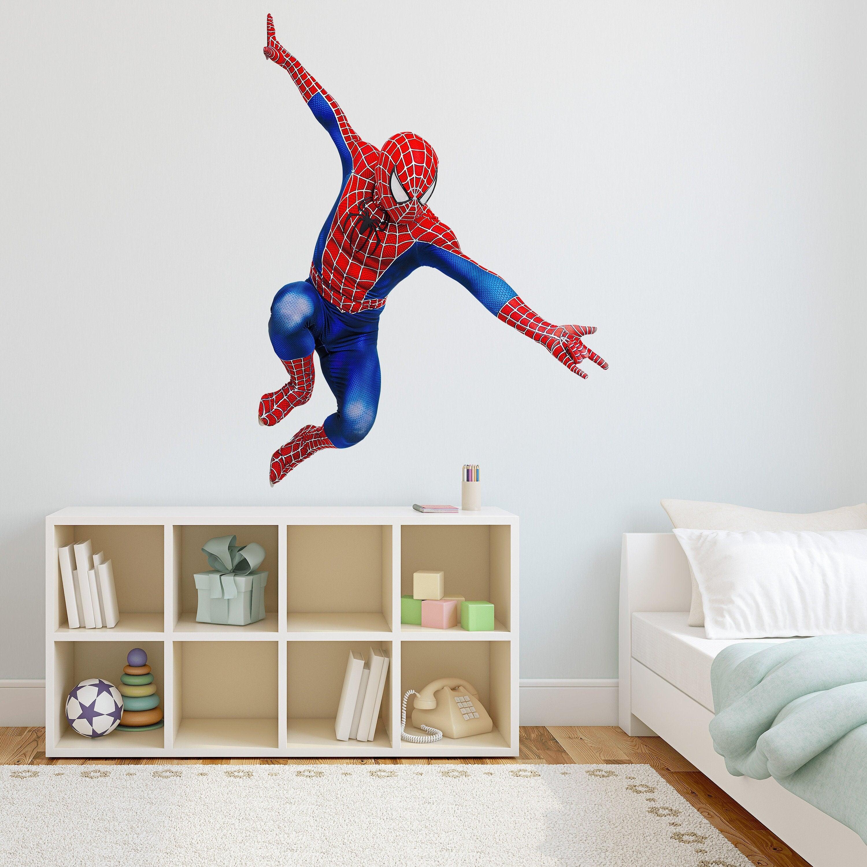 Spiderman Decal Arm Out is great for a kids room No Wall Damage and Removable Anytime