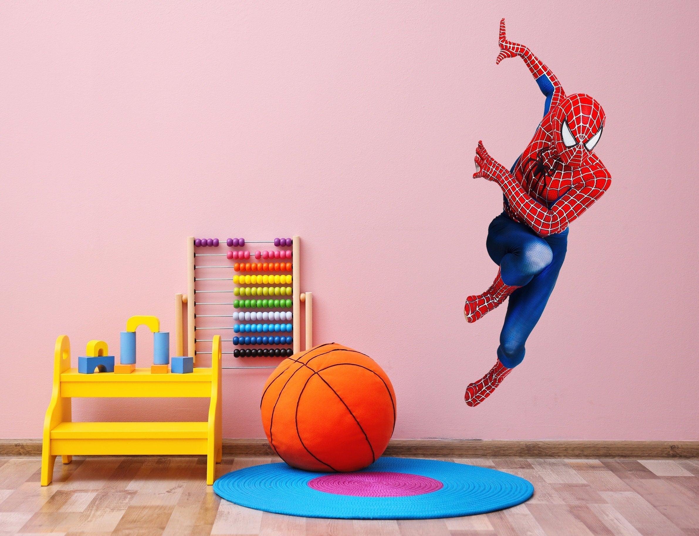Spiderman Decal is a great addition to any Kids Room and 100% No Wall Damage