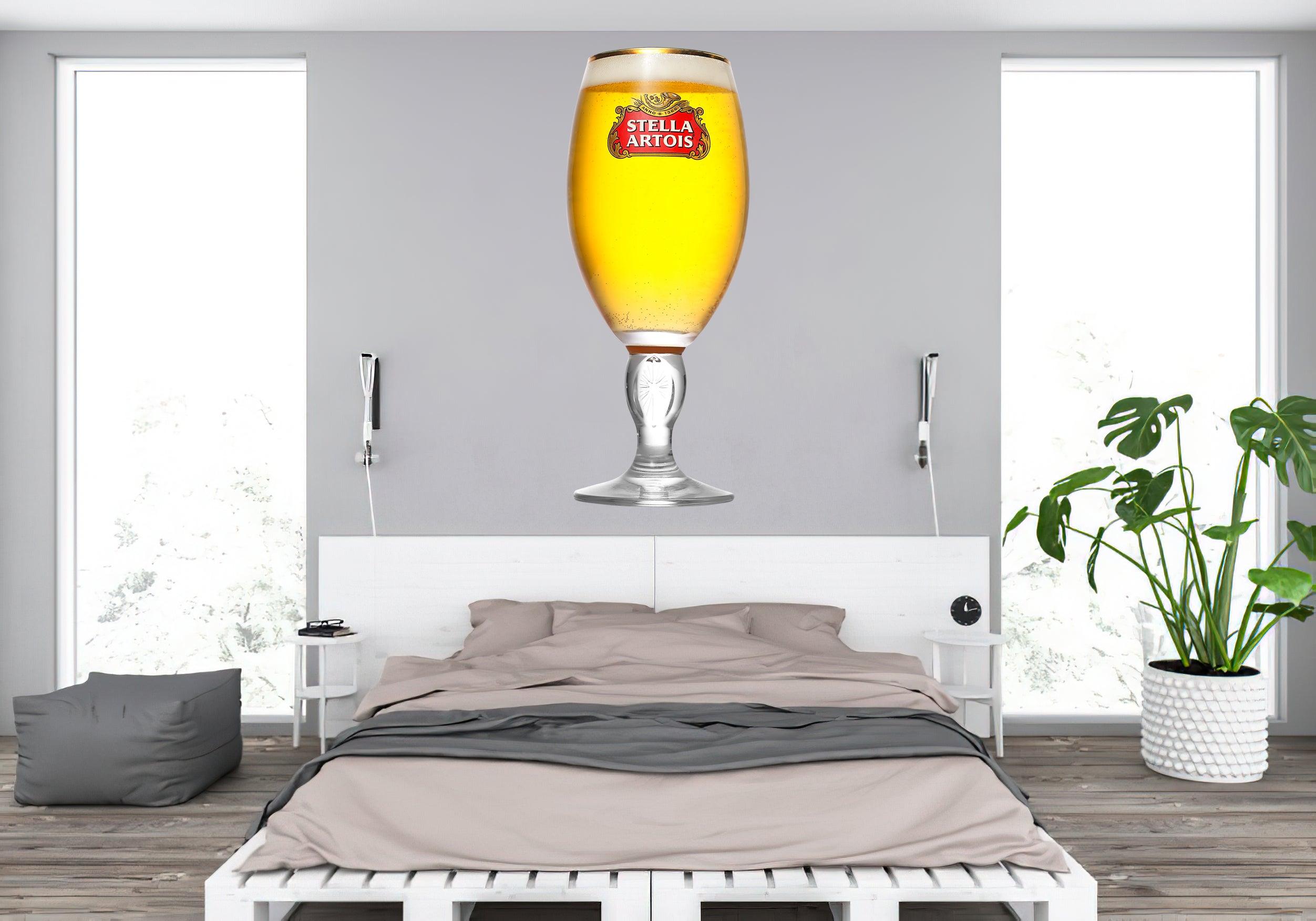 Stella Wall Beer Glass wall Decal, Sign Decal: Wall Sticker, Man Cave - CoolWalls.ca